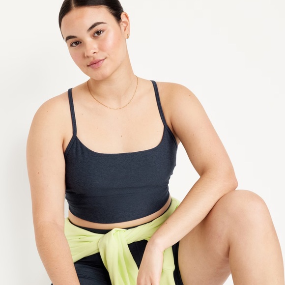 NWT OLD NAVY Light Support Cloud+ Sports Bra Color: Dusk Navy - Picture 4 of 10